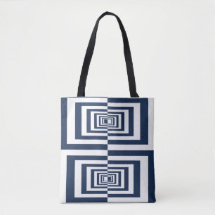 Modern Blue Geometric Muster