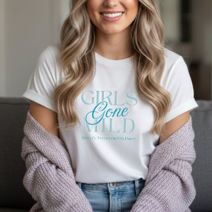 Modern Blue Girls Gone Milde Wellness-Center Bache T-Shirt