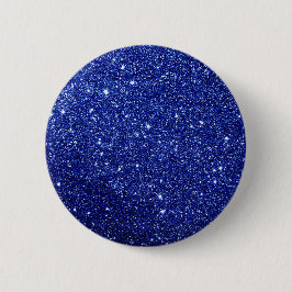 Modern Blue Glitzer Button