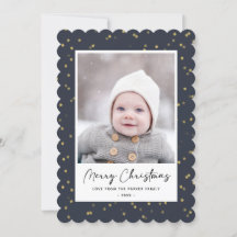 Modern Blue Gold Star Bokeh Overlay Minimalistisch