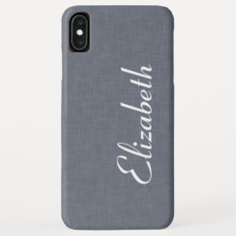 Modern Blue Gray Linen Case-Mate iPhone Hülle