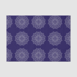Modern Blue Indigo Mandala Boho Decoupage Geschenk Seidenpapier