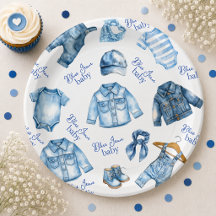Modern Blue Jean Baby Denim Themed Baby Dusche