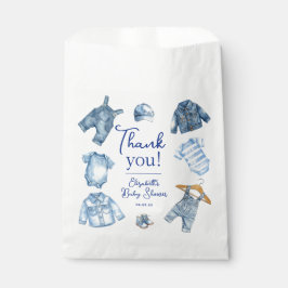 Modern Blue Jean Baby Denim Themed Baby Shower Geschenktütchen