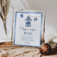 Modern Blue Jean Baby Dusche Momosa Bar