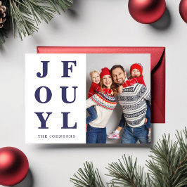 Modern Blue Joyce Foto Weihnachten