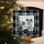 Modern Blue Kariert | FOTO | Ursprünglich Keramikornament<br><div class="desc">Modern Blue Kariert | FOTO | Ursprünglich</div>