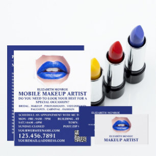 Modern Blue Lips Flyer