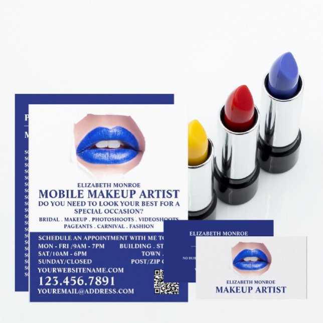Modern Blue Lips Flyer (Von Creator hochgeladen)