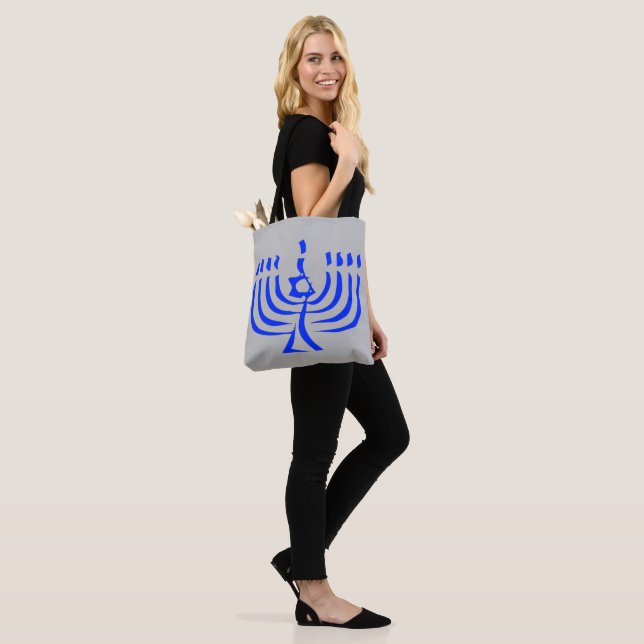 Modern Blue Menorah (Am Model)