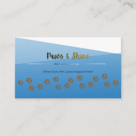 Modern Blue Pet Grooming Business Card – Customiza Visitenkarte