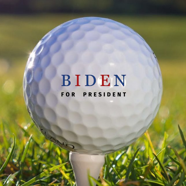 Modern Blue Red Joe Biden für Präsident Golfball (Von Creator hochgeladen)