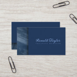 Modern Blue Samt Textur Business Card Visitenkarte