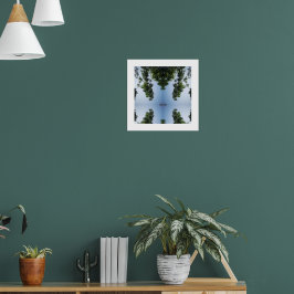 Modern Blue Sky & Tree Poster