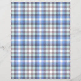 Modern Blue Tartan Kariertes Musterbuch