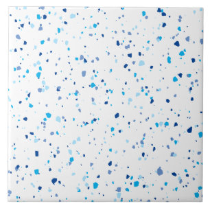 Modern Blue Terrazzo Muster Keramik Tile Fliese
