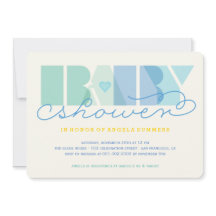 Modern Blue Typografy Colorful Boy Baby Shooter