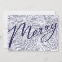 Modern Blue White Christmas Frame Foto Happy Holi