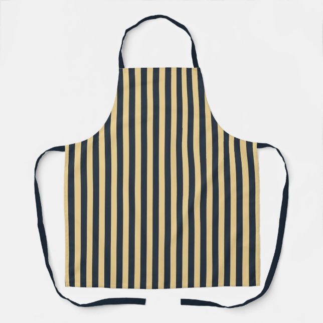 Modern Blue Yellow Strip GRILLEN Kitchen Koch Schü Schürze (Vorderseite)