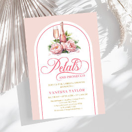 Modern blush and gold bridal shower invite arch einladung