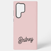 Modern Blush Dusty Pink Monogram und Name