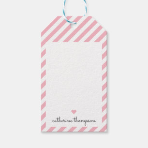 Modern Blush Pink Heart Girl Niedliches Weibenskri Geschenkanhänger