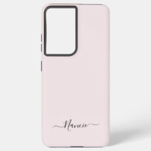 Modern Blush Pink mit Script-Individuelle Name