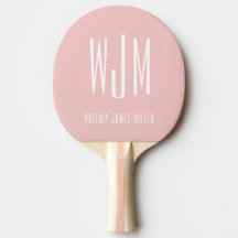 Modern Blush Pink Monogram
