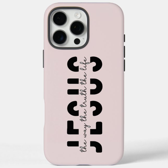 Modern Blush Pink Scripture iPhone Case-Mate iPhone Hülle (Rückseite)