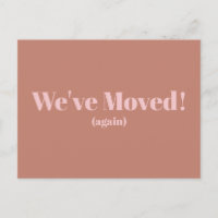 Modern Blush Taupe Wir sind umgezogen Neue Adresse