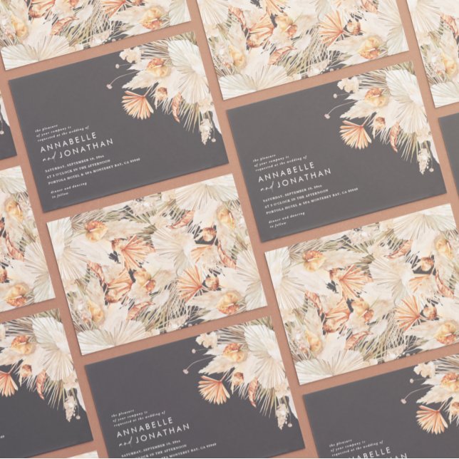 Modern bohemian terracotta pampas grass wedding (Von Creator hochgeladen)