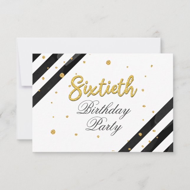 Modern Boho 60. Geburtstag Einladung (Vorderseite)