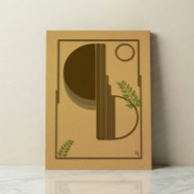 Modern Boho Abstract Wall Art - 3D Textured