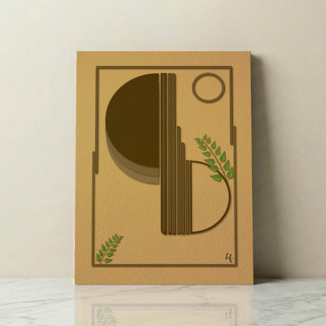 Modern Boho Abstract Wall Art - 3D Textured Leinwanddruck (Von Creator hochgeladen)