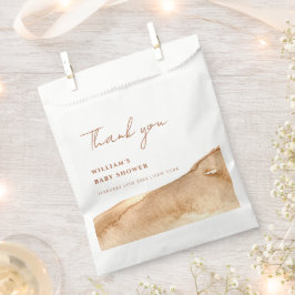 Modern Boho Abstrakt Desert Baby Dusche Vielen Dan Geschenktütchen