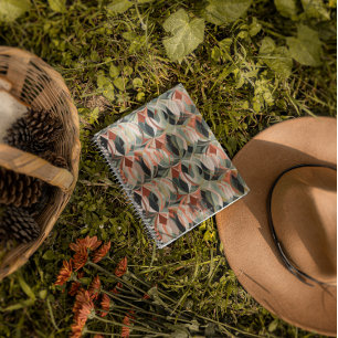 Modern Boho Abstrakt   Monogram Notebook Journal Notizblock