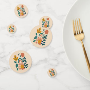 Modern Boho Abstrakte Natur Konfetti