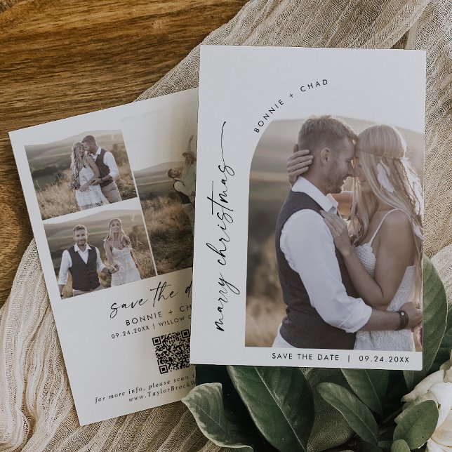 Modern Boho Arch Foto Heiligen Save The Date (Von Creator hochgeladen)