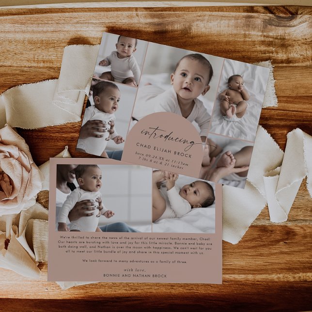 Modern Boho Arch | Lachs - Foto - Birne Ankündigung (Von Creator hochgeladen)