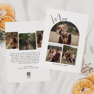 Modern Boho Arch Merry Six Foto Weihnachten