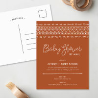 Modern Boho Baby Showdown by Mail Einladung