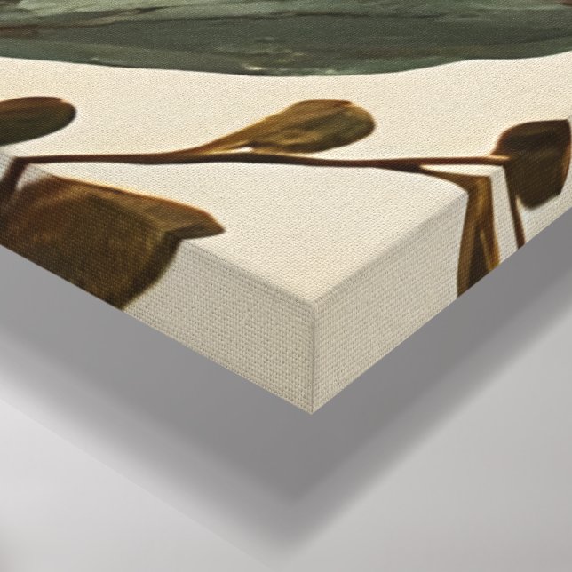 Modern Boho Botanical Abstract Wall Art Leinwanddruck (Ecke(Unten))