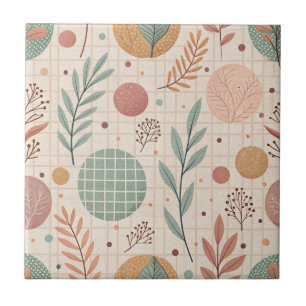 Modern Boho Botanisch Minimalistisch & Geometris Fliese