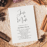 Modern Boho Christmas Jingle & Mingle Party Einladung<br><div class="desc">Feiern Sie die Urlaubssaison mit dieser modernen boho Weihnachtsjingle & Mignle Party Einladung. Die einzigartige und bearbeitbare Schrift verleiht dem Design eine schicke und dennoch elegante Touch. Das schlichte Schwarz-Weiß-Design besticht durch ein klassisches und skurriles Ambiente, das sich perfekt für die Wintersaison eignet. Der minimale böhmische festliche Designer-Schriftart verleiht Kreativität...</div>