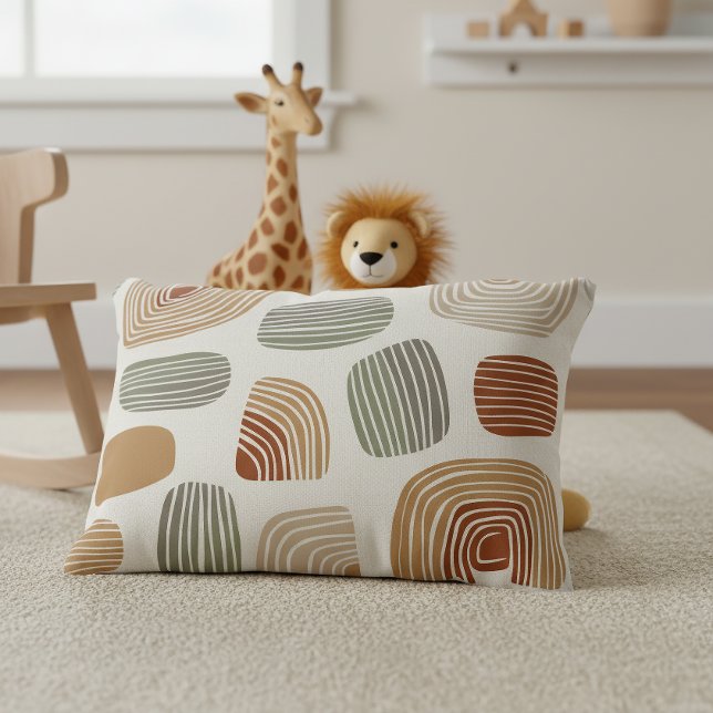 Modern Boho Earth Tones Abstract ID1273 Dekokissen (Von Creator hochgeladen)