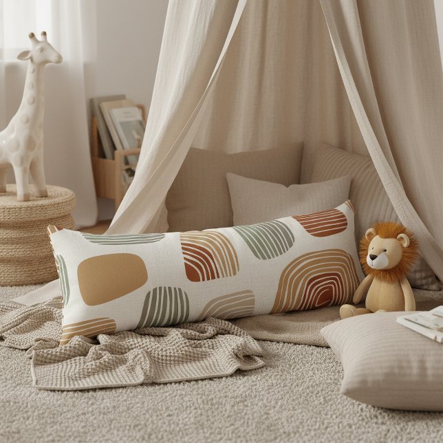 Modern Boho Earth Tones Abstract ID1273 Seitenschläferkissen (Von Creator hochgeladen)