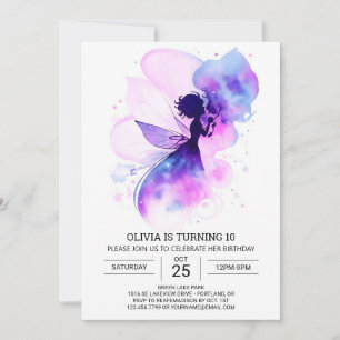 Modern Boho Fairy Birthday Einladung