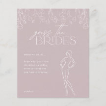 Modern Boho Floral Brautparty Game