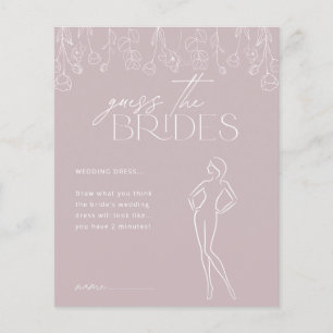 Modern Boho Floral Brautparty Game