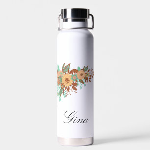Modern Boho Floral Trinkflasche
